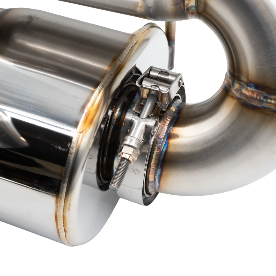 Center Exit Slip-On Exhaust with Dual 3.0" Tip // Polaris Pro R- SKU: 17-334-2