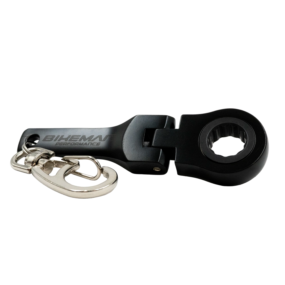 Bikeman "Never-Lost" 10mm Ratcheting Keychain Wrench